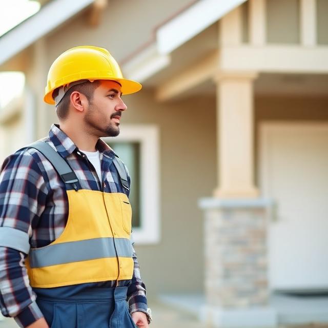 Professional painter at work